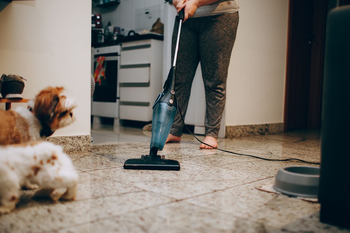 Dusting and vacuuming home surfaces