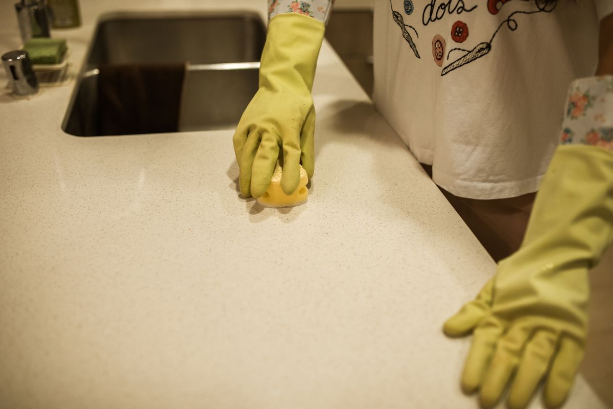 Kitchen counter and appliance sanitization