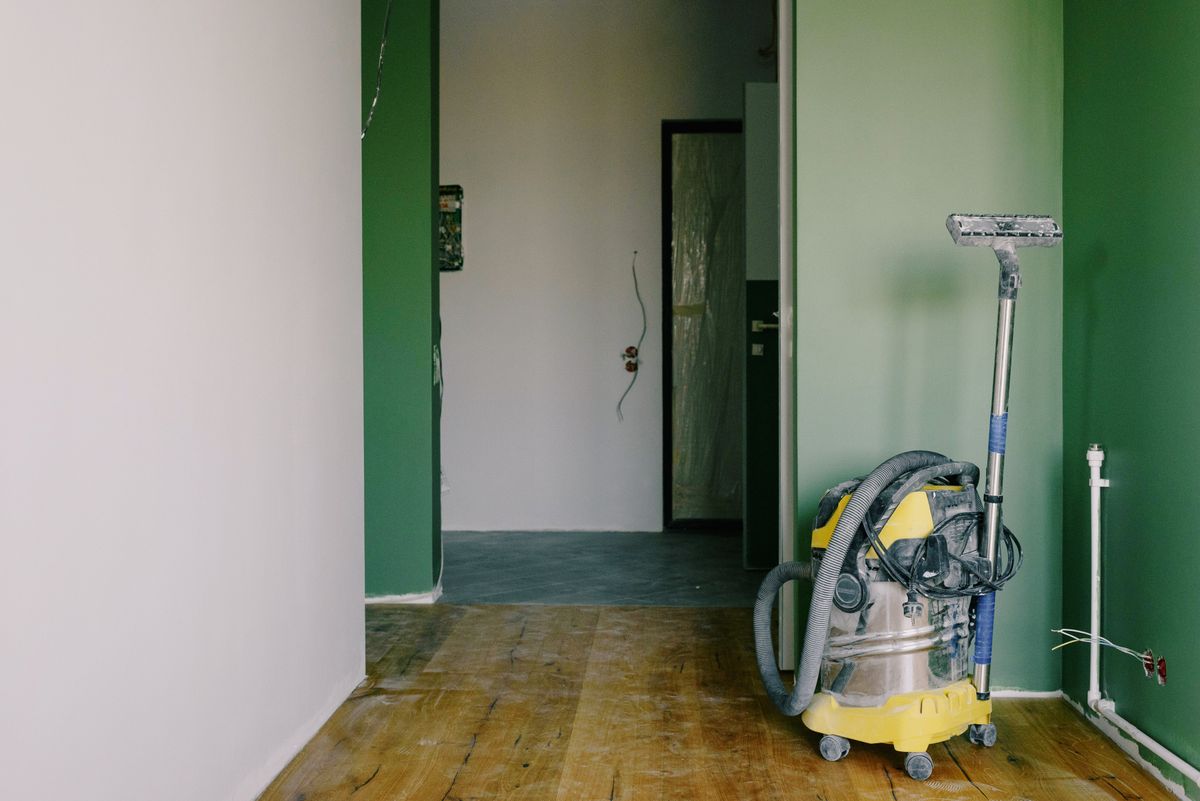 Post-renovation dust and debris cleanup